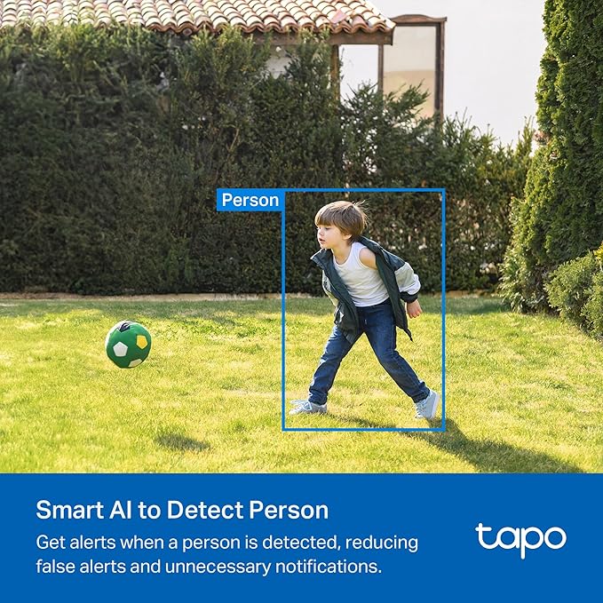 Tapo SolarCam 1080p Outdoor Wireless Security Camera - Battery Power with Solar, Person Detection, Subscription-Free Local Storage or Optional Cloud, Works with Alexa & Google Assistant, C403 KIT