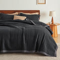 Bedsure King Size Quilt, Lightweight Striped Thin Comforter, Ultra Soft by Unknown