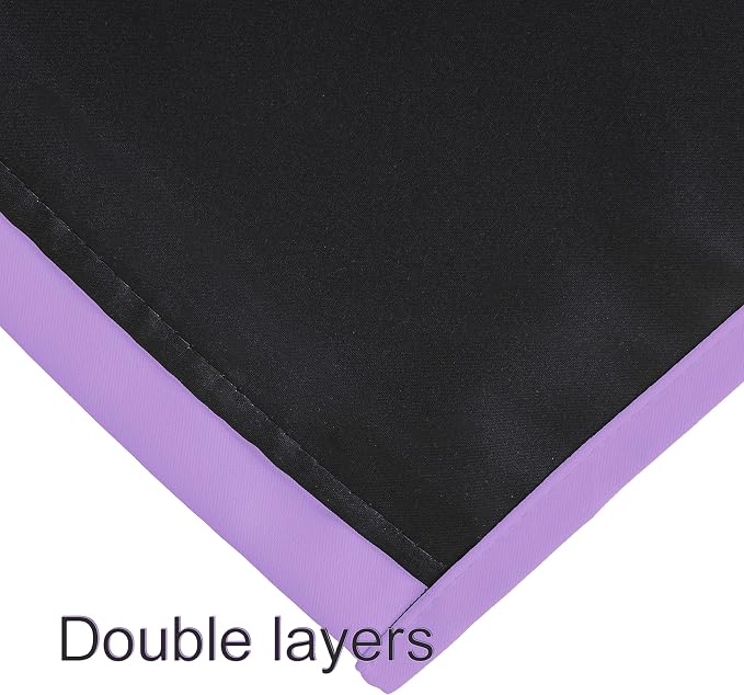 100% Blackout Curtains 52 x 63 Inch/Lavender Curtains 2 Panels - Image 8