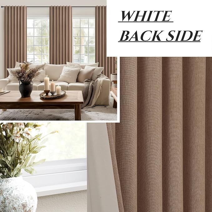 Extra Long Custom 105 Inch Curtains, 100% Blackout Curtains - Image 7