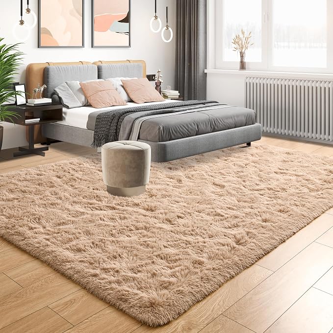 Area Rugs 10x14 for Living Room, Super Soft Fluffy Rugs for Bedroom, Modern - Image 3