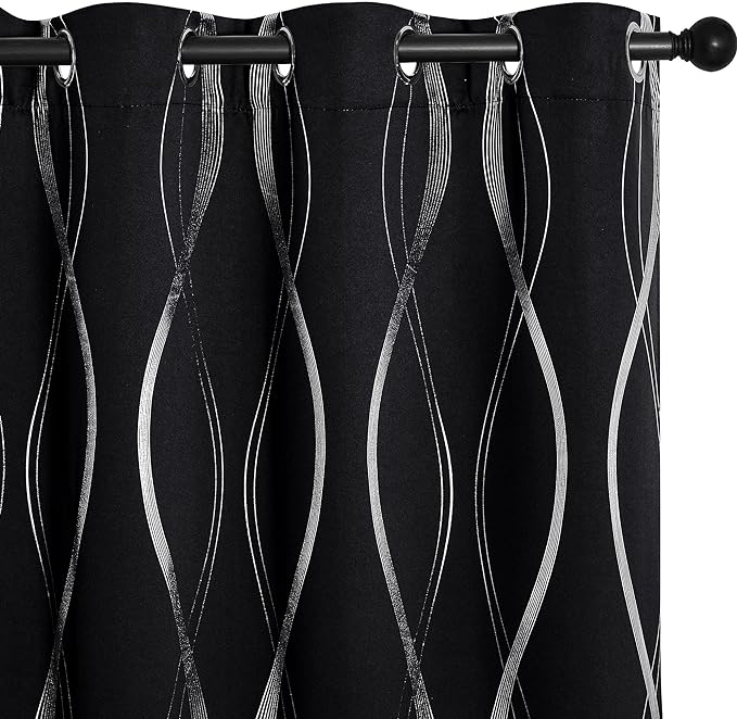 NICETOWN Blackout Curtain Panels 72 inches, 42 inches Wide, Light Reducing by NICETOWN