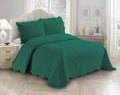 Fancy Linen 3pc Embossed Coverlet Bedspread Set Oversized Bed Cover Solid by Fancy+Linen