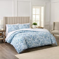 Waverly Hayden 2-Piece Microfiber Percale Comforter Set – Twin Blue/Green by Waverly