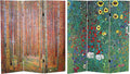 Red Lantern Double Sided Works of Klimt Room Divider by RedLantern