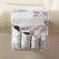 Brilliant Sunshine Blue & Pink Rose Toile Couch Armrest Cover, Armrest by BrilliantSunshine