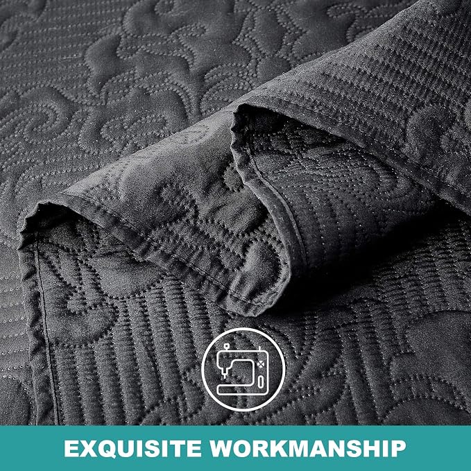 Hansleep Black Quilt King Size - Image 5