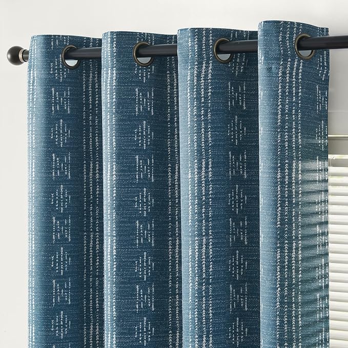 jinchan Boho Blackout Curtains 63 Inch Length - Image 2