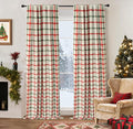DriftAway 100% Blackout Plaid Curtains 96 Inches Long 2 Panels Red Green | 100% by DriftAway