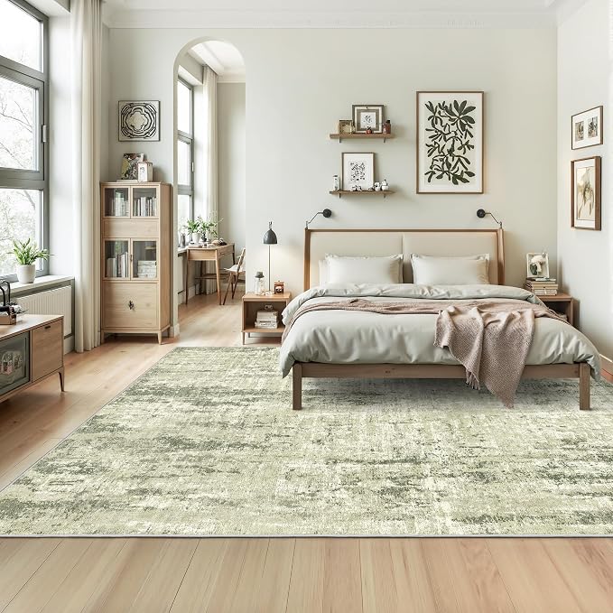 3x5 Rug Non Slip, Abstract Washable Entryway Rug - Image 9