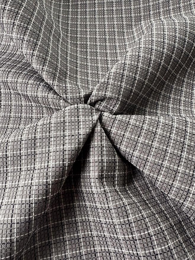 OctoRose 3 Side Zipper Upholstery Checked-Grey, Twin Size Futon Cover Sofa DayBed Mattress Slipcover (Checked-Grey, Twin Size)