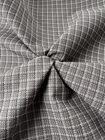 OctoRose 3 Side Zipper Upholstery Checked-Grey, Twin Size Futon Cover Sofa DayBed Mattress Slipcover (Checked-Grey, Twin Size)