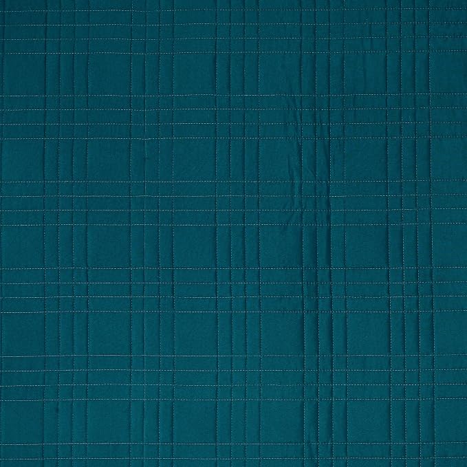 Chezmoi Collection Kingston Queen Size Bedspread Set, 3-Piece Teal Oversized - Image 6