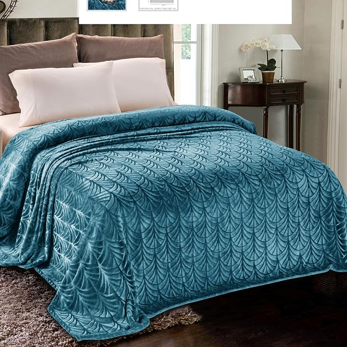 Whale Flotilla Soft Flannel Fleece Twin Size Blanket by WHALEFLOTILLA