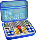 Battery Organizer Storage Holder, 150+ Batteries Storage Containers Box with Battery Tester Fits for AA AAA 9V C D Lithium 3V LR44 CR2016 CR1632 CR2032 CR2025 (Not Includes Batteries)- Light Blue
