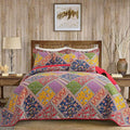 VAPUTAR 100% Cotton Face Quilt King Size Set, Quilted Bedspread Coverlet | 3 by VAPUTAR