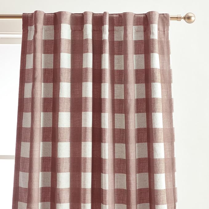 Grainger Rod Pocket Back Tab Window Curtain Panel - Image 2