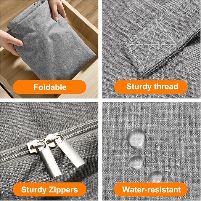3 Pack 85L Comforter Storage Bags, Extra Large Bedding Storage Bags - Image 4