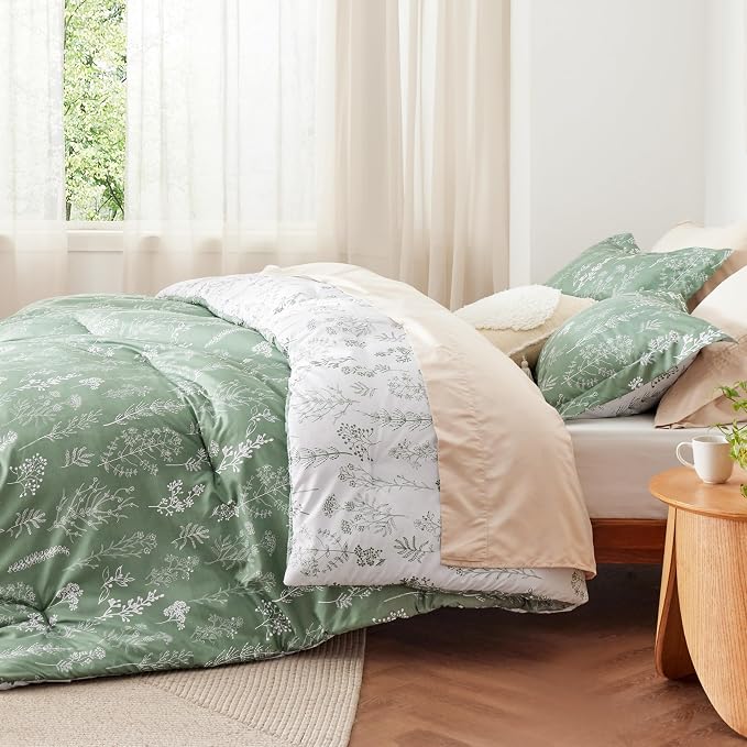 Bedsure Green Twin/Twin XL Comforter Set - Image 4