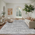 Latte&Fog 8x10 Area Rugs for Living Room Netural Washable Large Grey Rugs | for by LatteFog