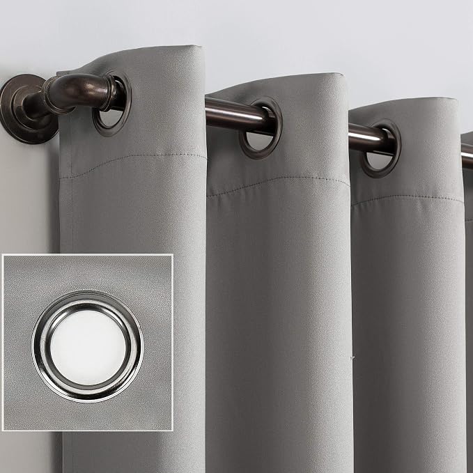 Sun Zero Nordic 2-pack Theater Grade Extreme 100% Blackout Grommet Curtain - Image 3