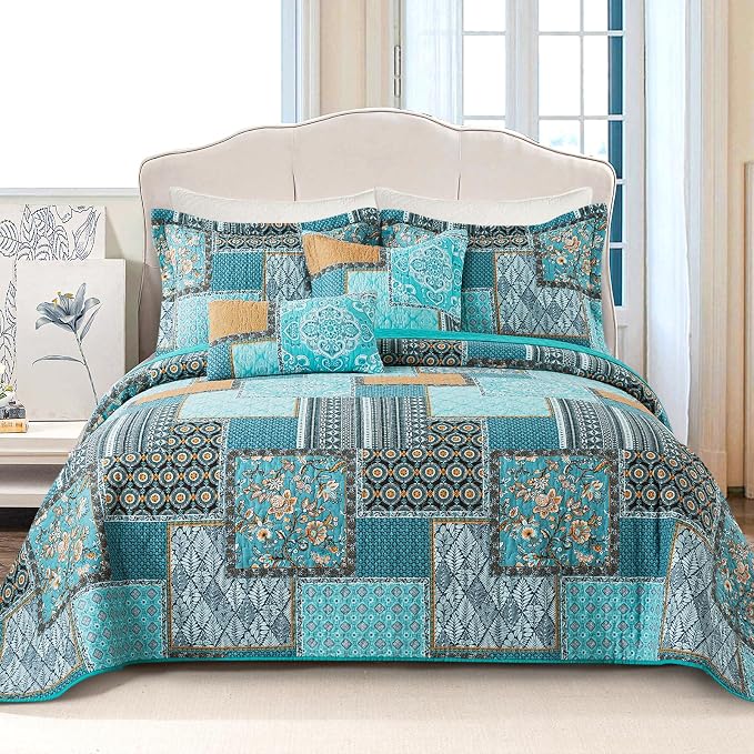 VAPUTAR Cotton Quilt Twin Size Bedding Set, 2 Pieces Twin Quilt Bedding Set | by VAPUTAR