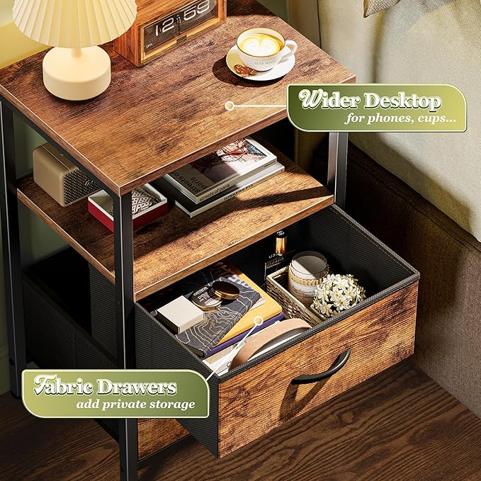 Huuger Night Stand Set of 2, Nightstand - Image 5