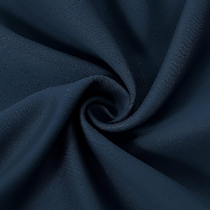 100% Blackout Navy Curtains - Image 7
