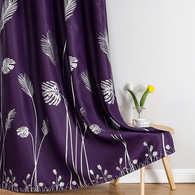 Purple Blackout Curtains for Sliding Door - Image 7