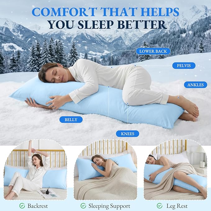ELNIDO QUEEN Cooling Body Pillow Insert - Image 6