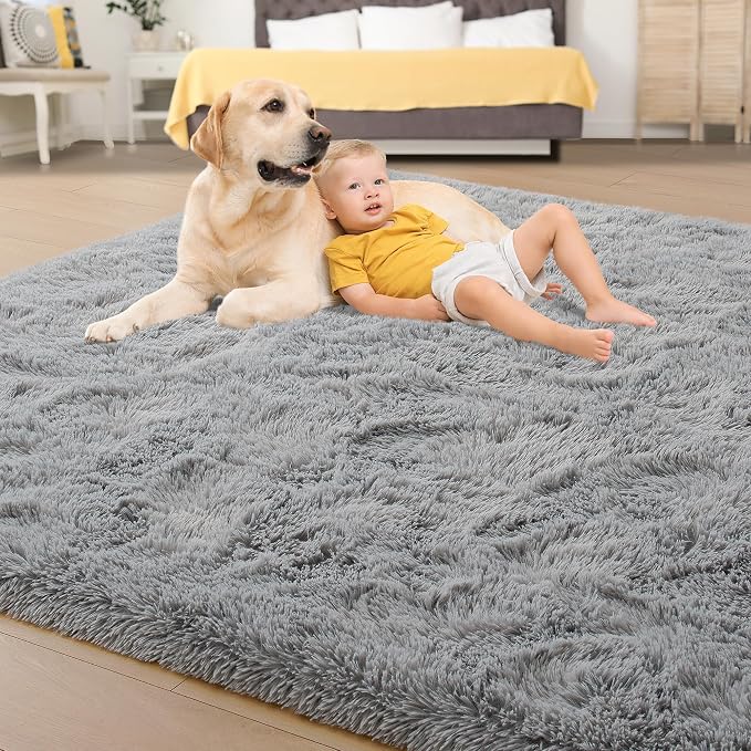 Area Rugs 10x14 for Living Room, Super Soft Fluffy Rugs for Bedroom, Modern - Image 4