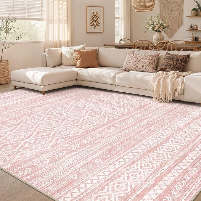 Nakagishi Area Rug Living Room Rugs: 5x7 Large Soft Machine Washable Boho - Image 7