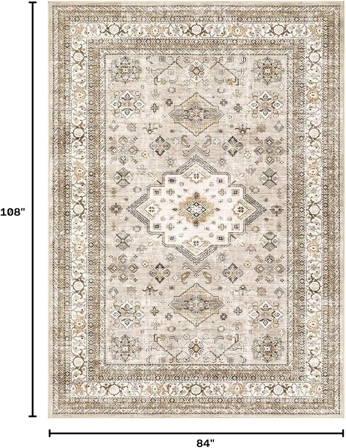 cotiled 7x9 Area Rug for Living Room, Traditional, Dining Room, and Home Office - Image 2