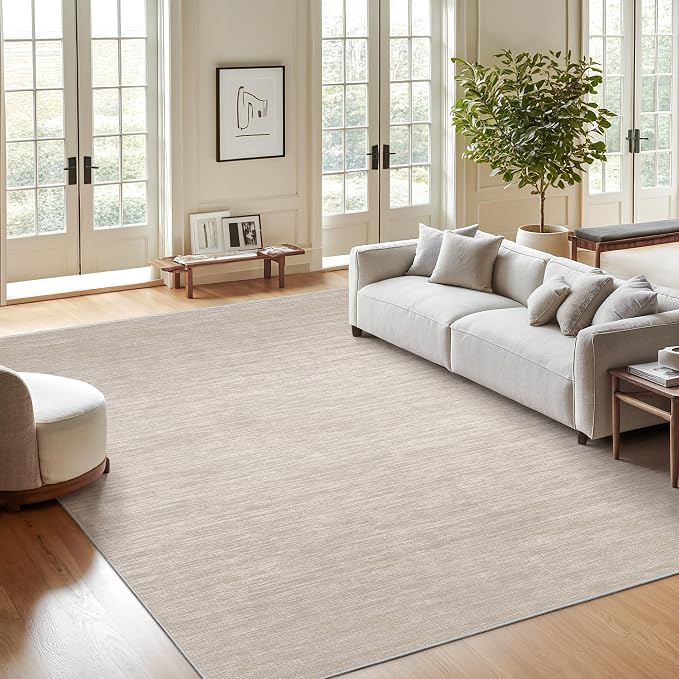 Washable Rugs 5x7, Non Slip Large Area Rugs by Valenrug