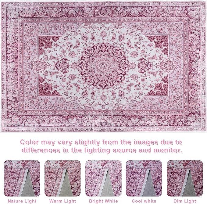 Macgace Washable Vintage Area Rug - Image 7