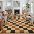 Soft Shag Rug 9x12 Living Room High Pile Non-Slip Fluffy Carpet | Machine by PureCozy