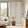 Natural Pinch Pleated Blackout 90 Inch Bedroom Curtain 70 Inch Wide 1 Panel | by Twodrapes