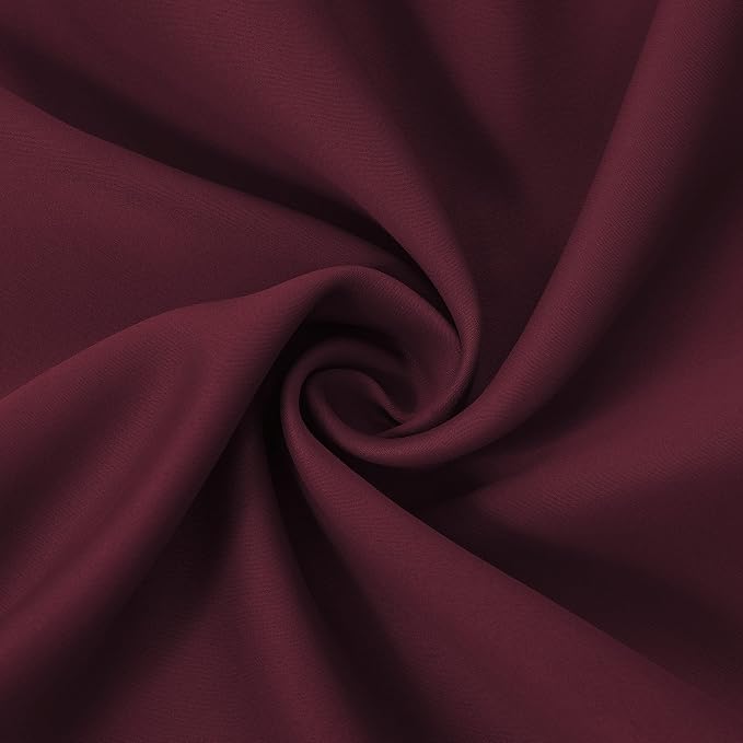 Burgundy Red Thermal Blackout Curtains/38 x 84 Inch/Set of 2 Panels Room - Image 5
