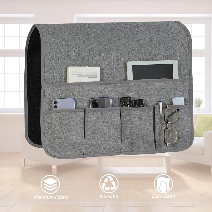 Armchair Caddy for Couch Linen Remote Control Holder - Image 3