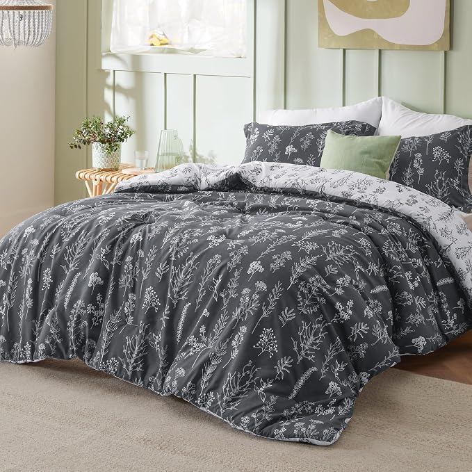 Bedsure Charcoal Twin/Twin XL Comforter Set - Image 2