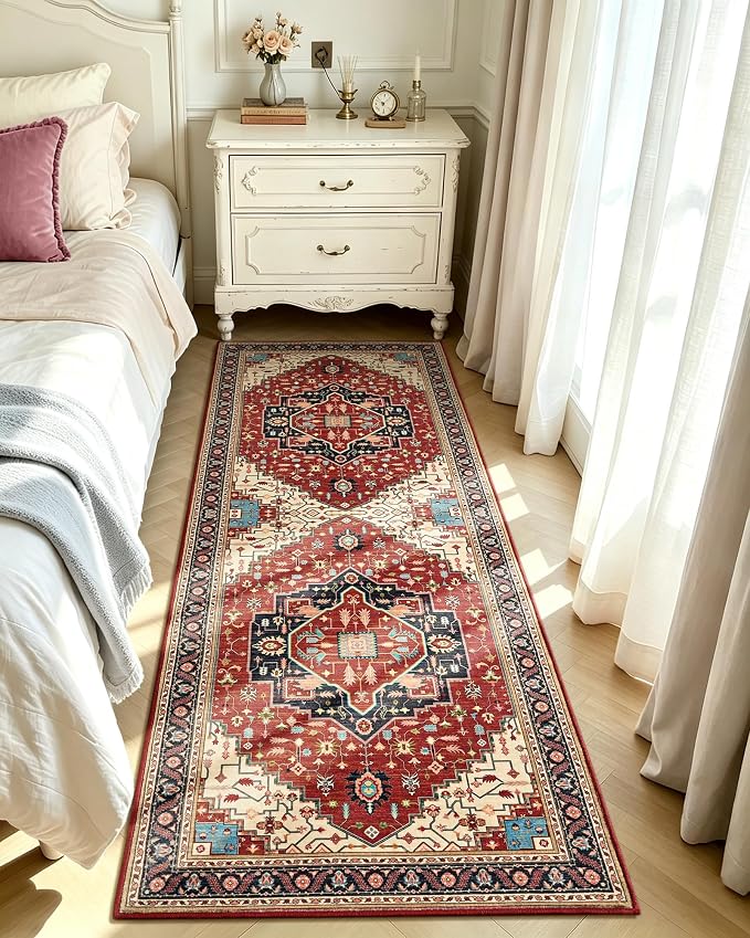 Macgace Washable Vintage Area Rug - Image 3