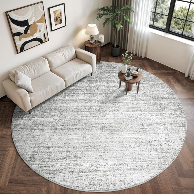 Round Rugs 8ft, Circle Washable Area Rugs - Image 5