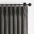Dark Grey Blackout 84 Inch Curtains by PleatedDrapes