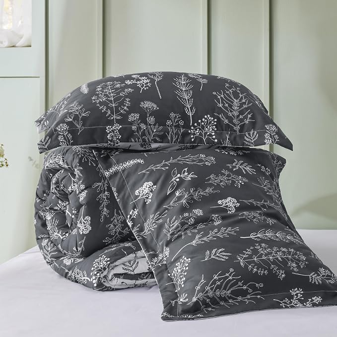 Bedsure Charcoal Twin/Twin XL Comforter Set - Image 7