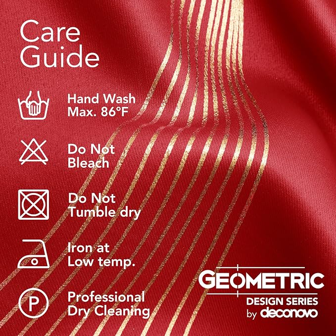 Deconovo Curtains for Living Room, Pattern Blackout Curtains 45 Inches Long | - Image 6