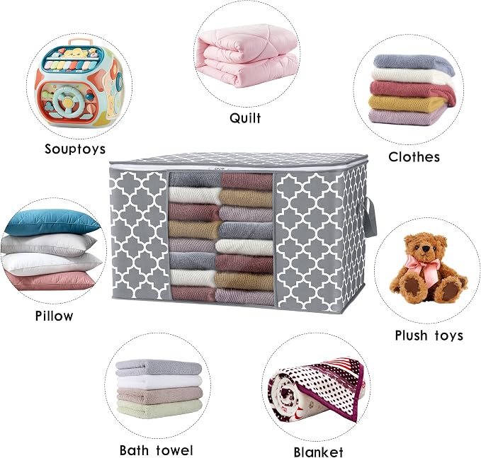 Storage Bags 100L 4Pack Clothes Organization and Storage Containers | Large - Image 5