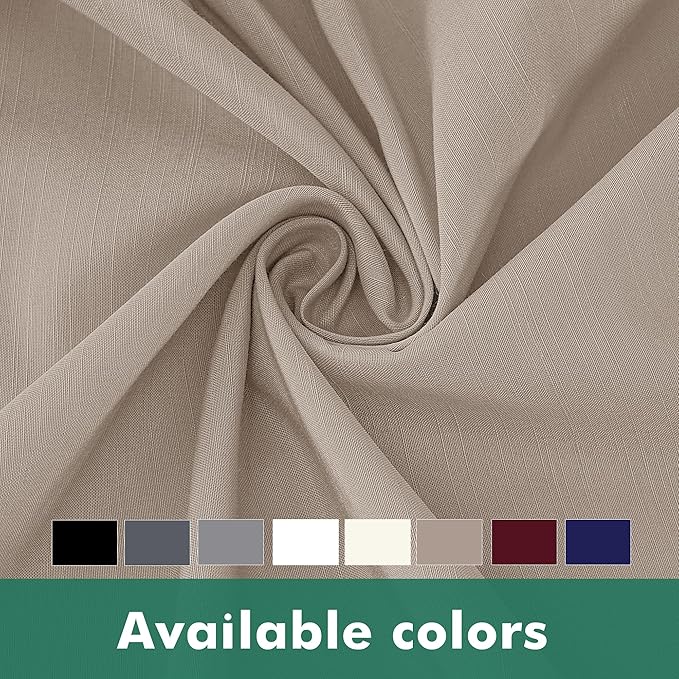 Biscaynebay Wrap Around Bed Skirts with Split Corners for Queen Beds 18" Drop, Light Camel Adjustable Elastic Dust Ruffles Easy Fit Wrinkle Resistant Silky Luxurious Fabric Machine Washable