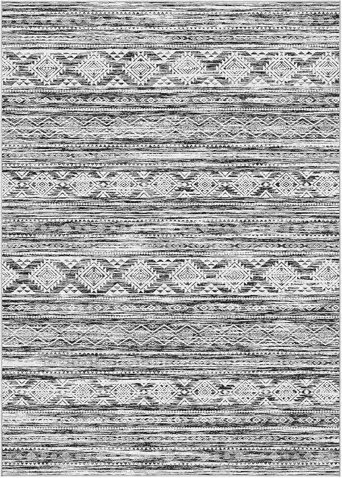 Nakagishi Area Rug Living Room Rugs: 7X9 Machine Washable Boho Large Neutral - Image 10