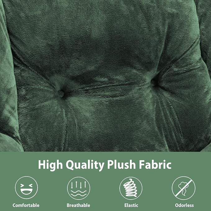 Youtanic Lazy Chair with Folding Ottoman, Accent Chair Plush Upholstered with - Image 9