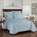 King Charles Modern Farmhouse Floral Matelasse Coverlet, 100% Cotton Breathable by Historic+Charleston+Collection